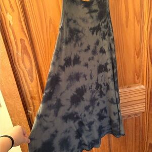 Arizona Jean Company Blue Tie-Dye A-Line Dress